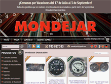 Tablet Screenshot of mondejartienda.com